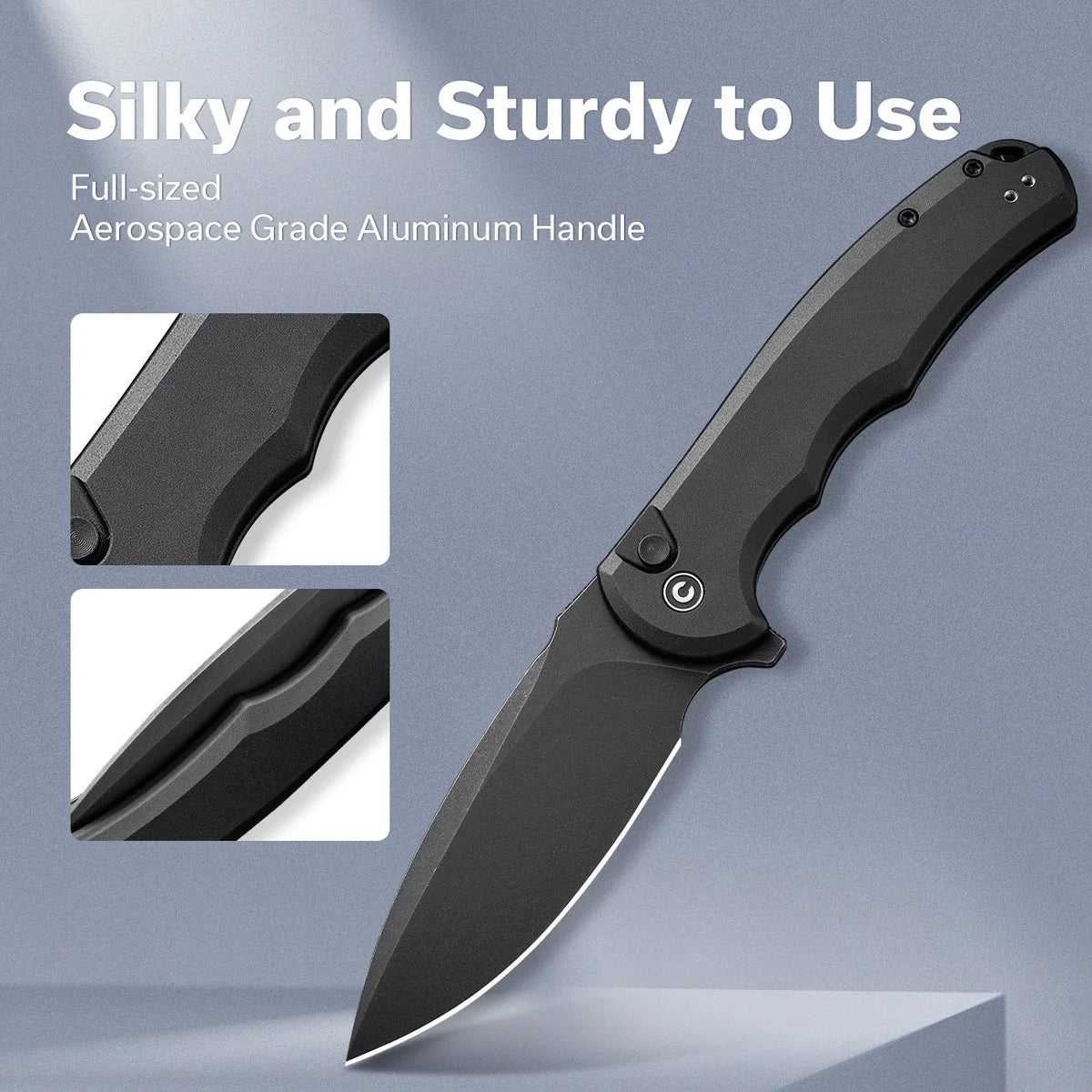 Civivi Button Lock Praxis Knife, Black