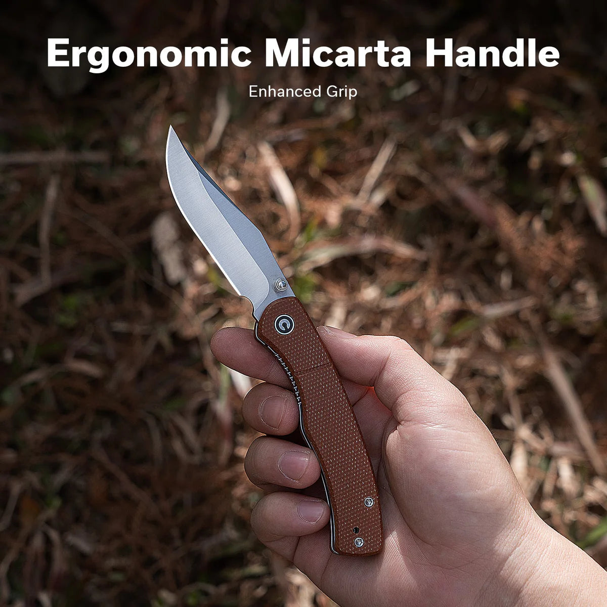 Civivi Clingman, Brown Micarta / Satin Finished