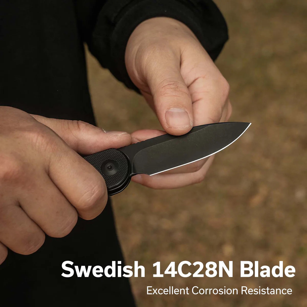 Civivi Elementum Slip Joint, Black G10 / Black Stonewashed