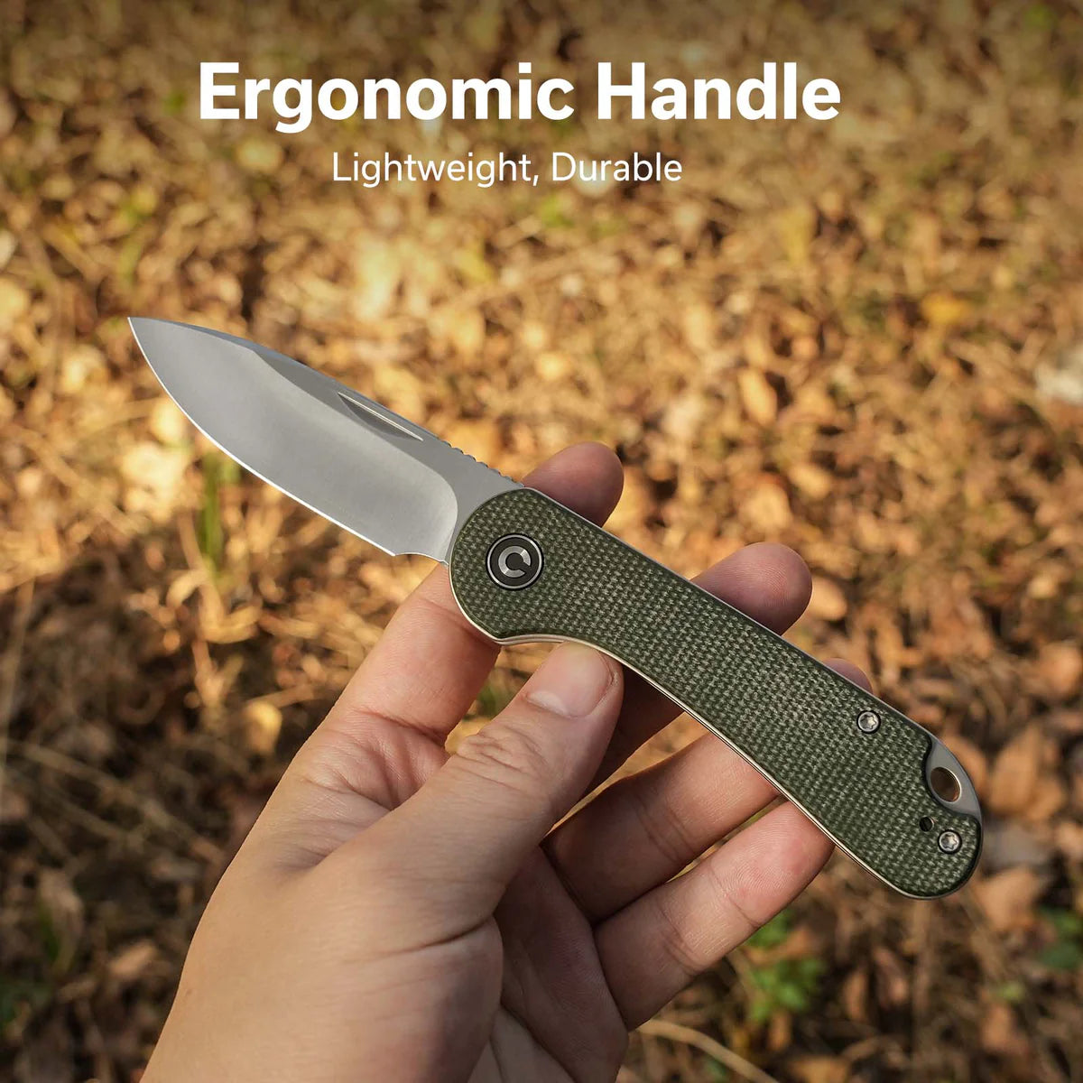 Civivi Elementum Slip Joint, Green Micarta / Satin Finished