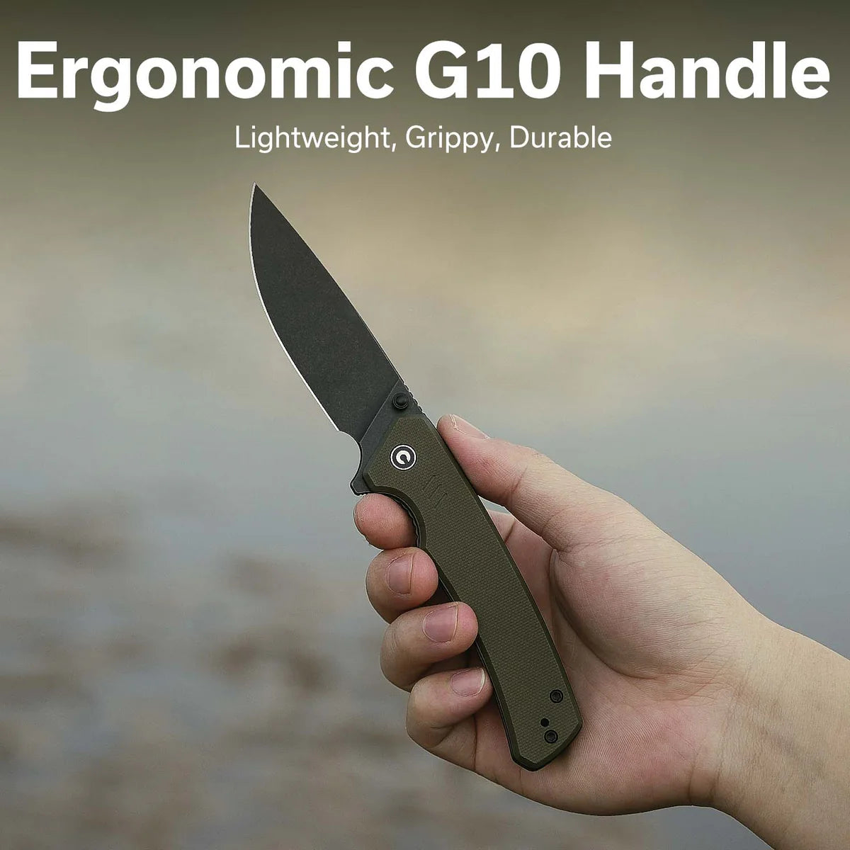 Civivi Merit, OD Green G10/Black Stonewashed