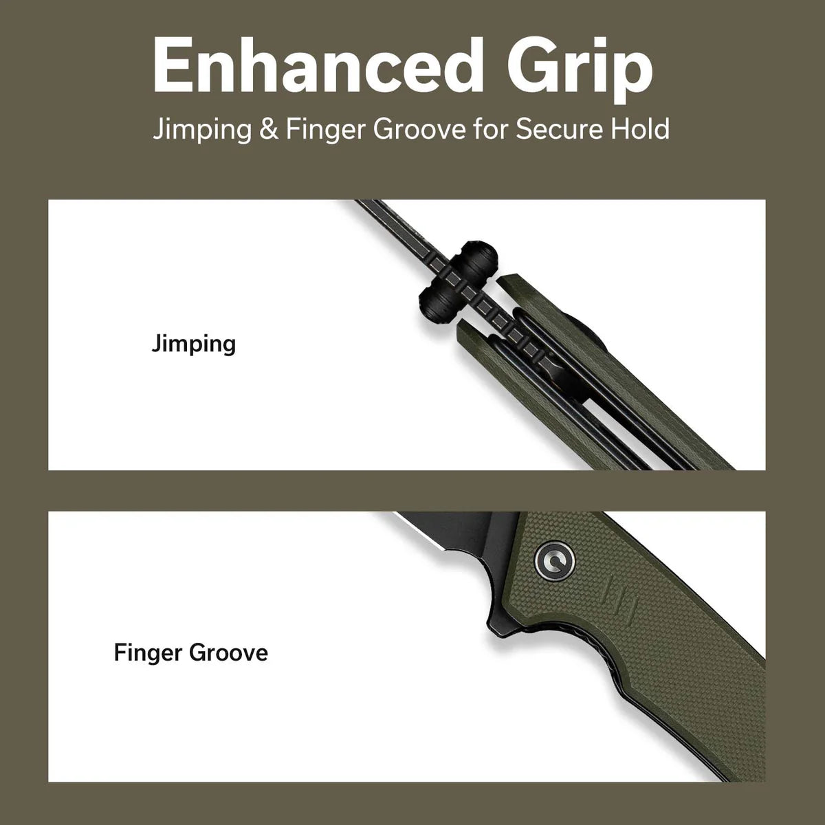 Civivi Merit, OD Green G10/Black Stonewashed