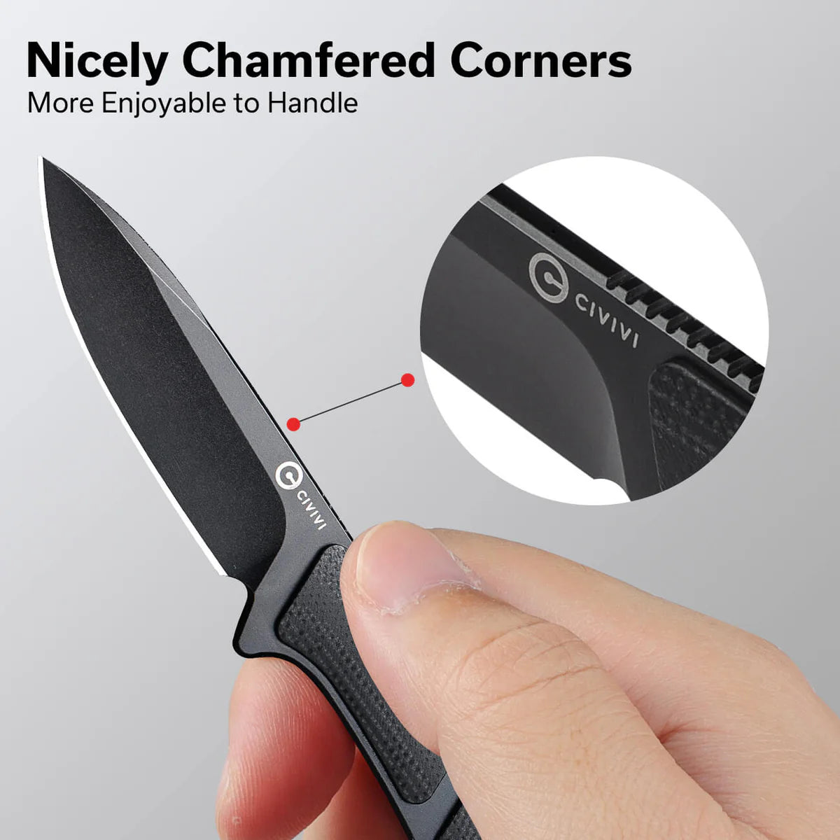 CIVIVI Mini Elementum Fixed Blade, G10 Black