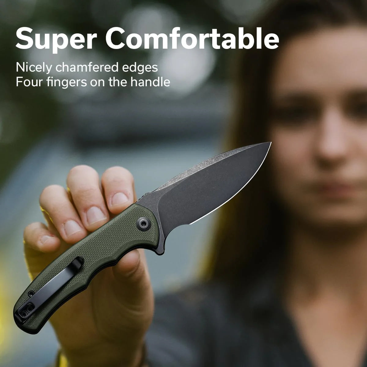 Civivi Mini Praxis G10 Handle, OD Green