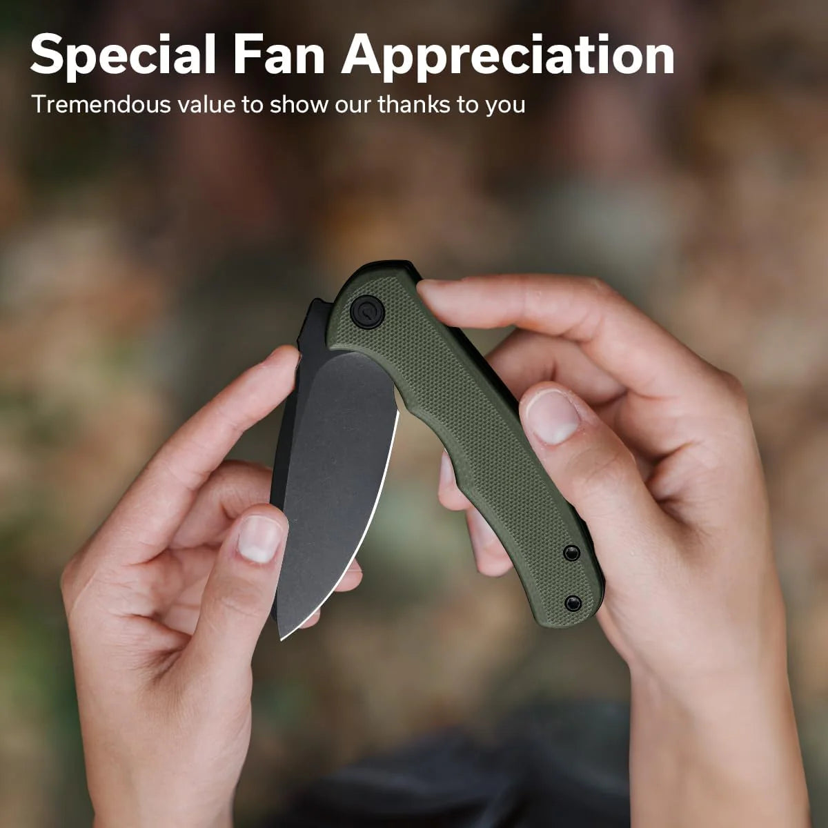 Civivi Mini Praxis G10 Handle, OD Green