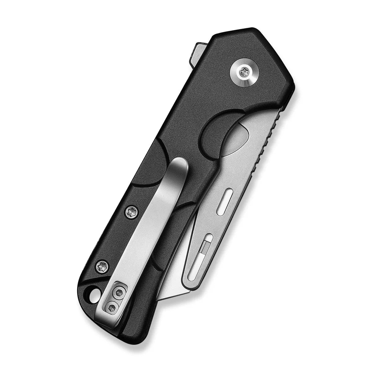 Civivi Pulsara Utility, Black Aluminum / Stonewashed