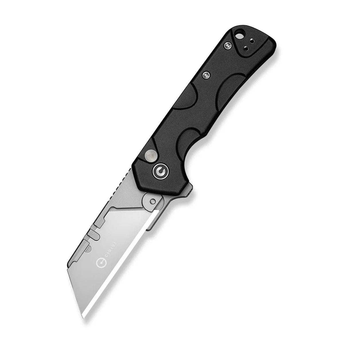 Civivi Pulsara Utility, Black Aluminum / Stonewashed