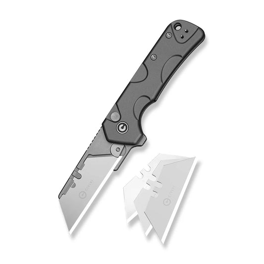Civivi Pulsara Utility, Gray Aluminum / Stonewashed