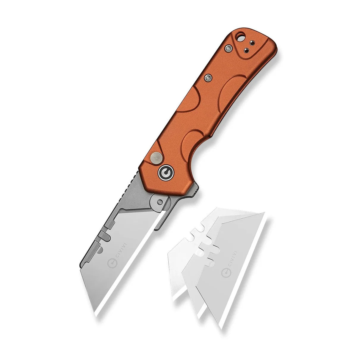 Civivi Pulsara Utility, Orange Aluminum / Stonewashed