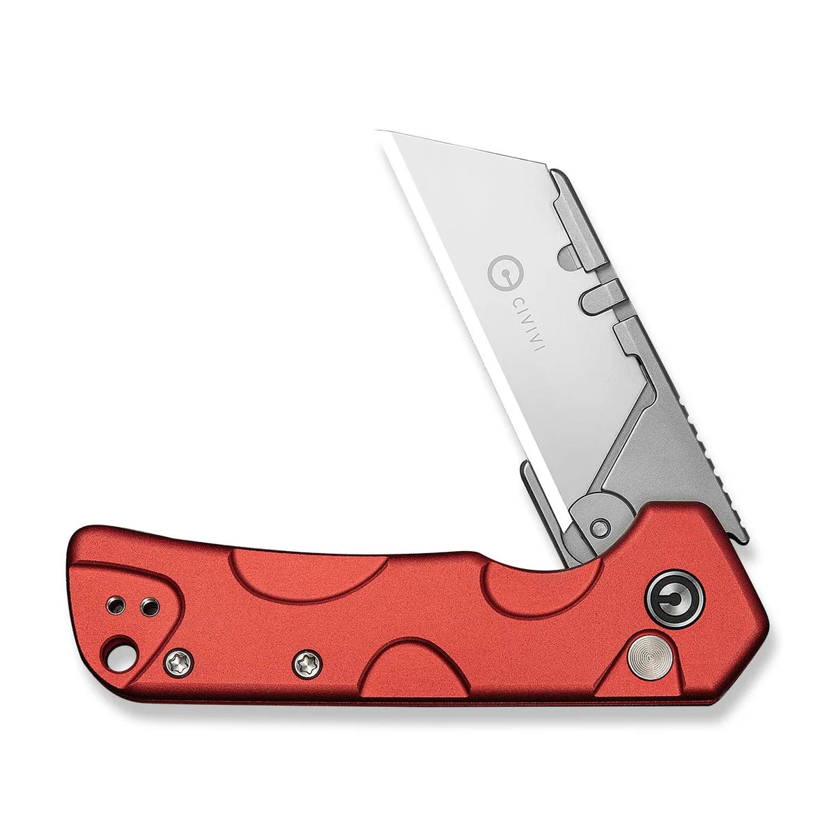 Civivi Pulsara Utility, Red Aluminum / Stonewashed