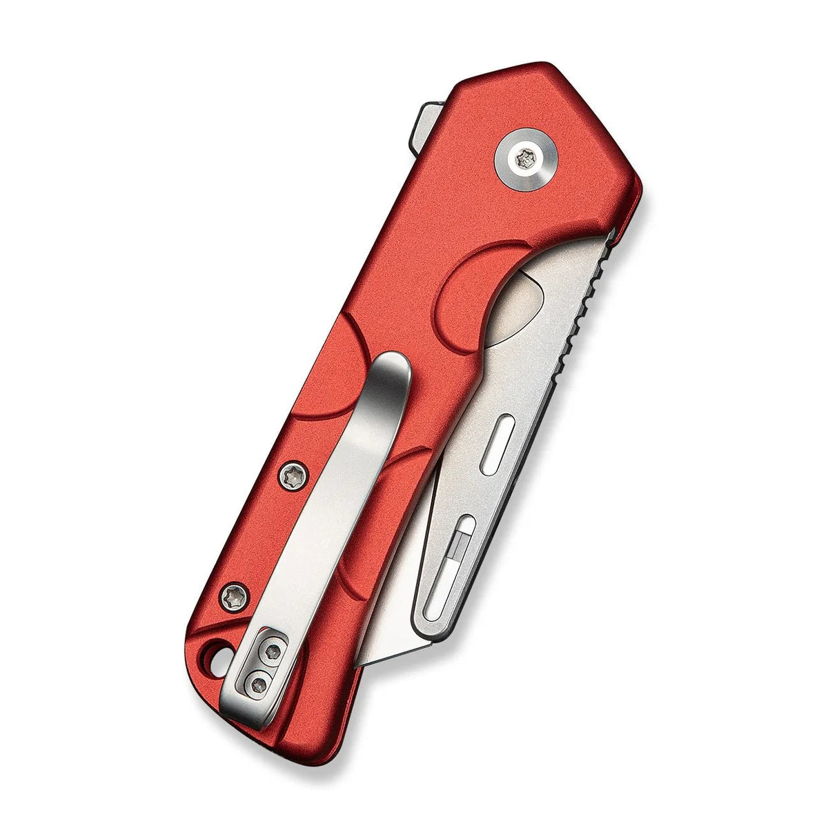 Civivi Pulsara Utility, Red Aluminum / Stonewashed