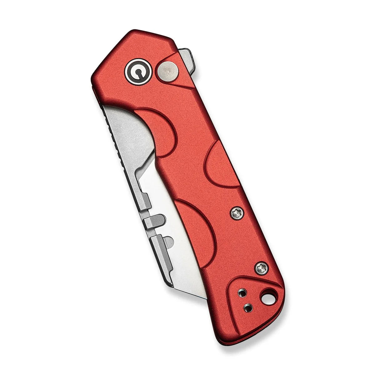 Civivi Pulsara Utility, Red Aluminum / Stonewashed