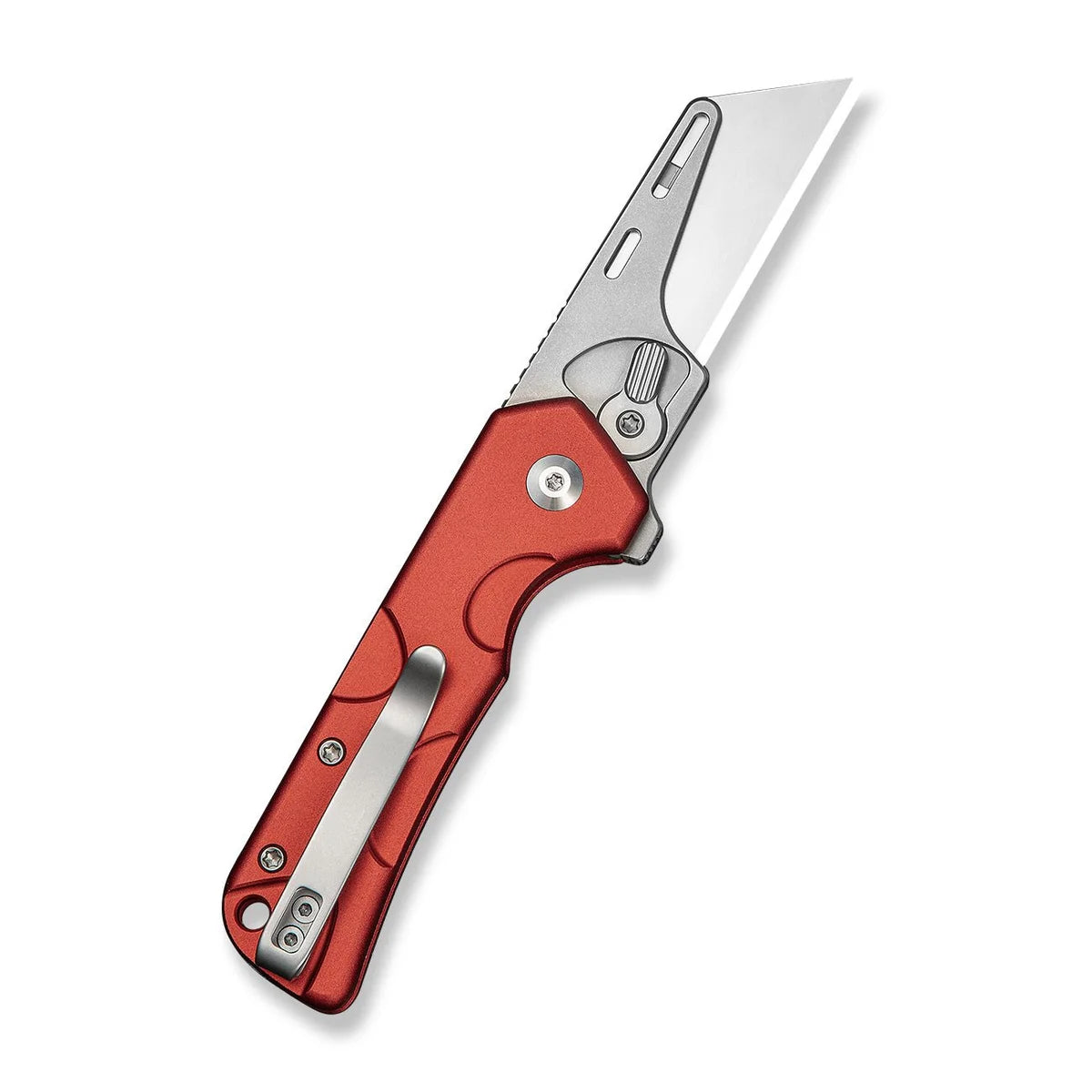 Civivi Pulsara Utility, Red Aluminum / Stonewashed