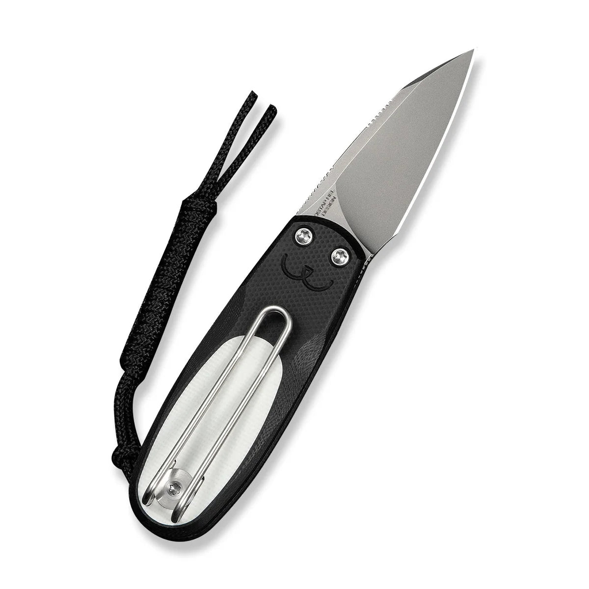 Civivi Purr, Black & White G10 / Stonewashed