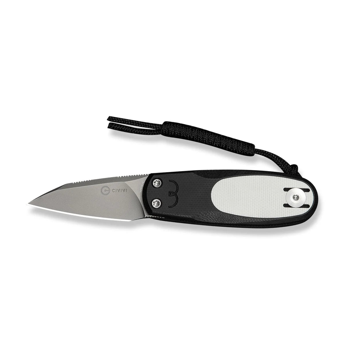 Civivi Purr, Black & White G10 / Stonewashed