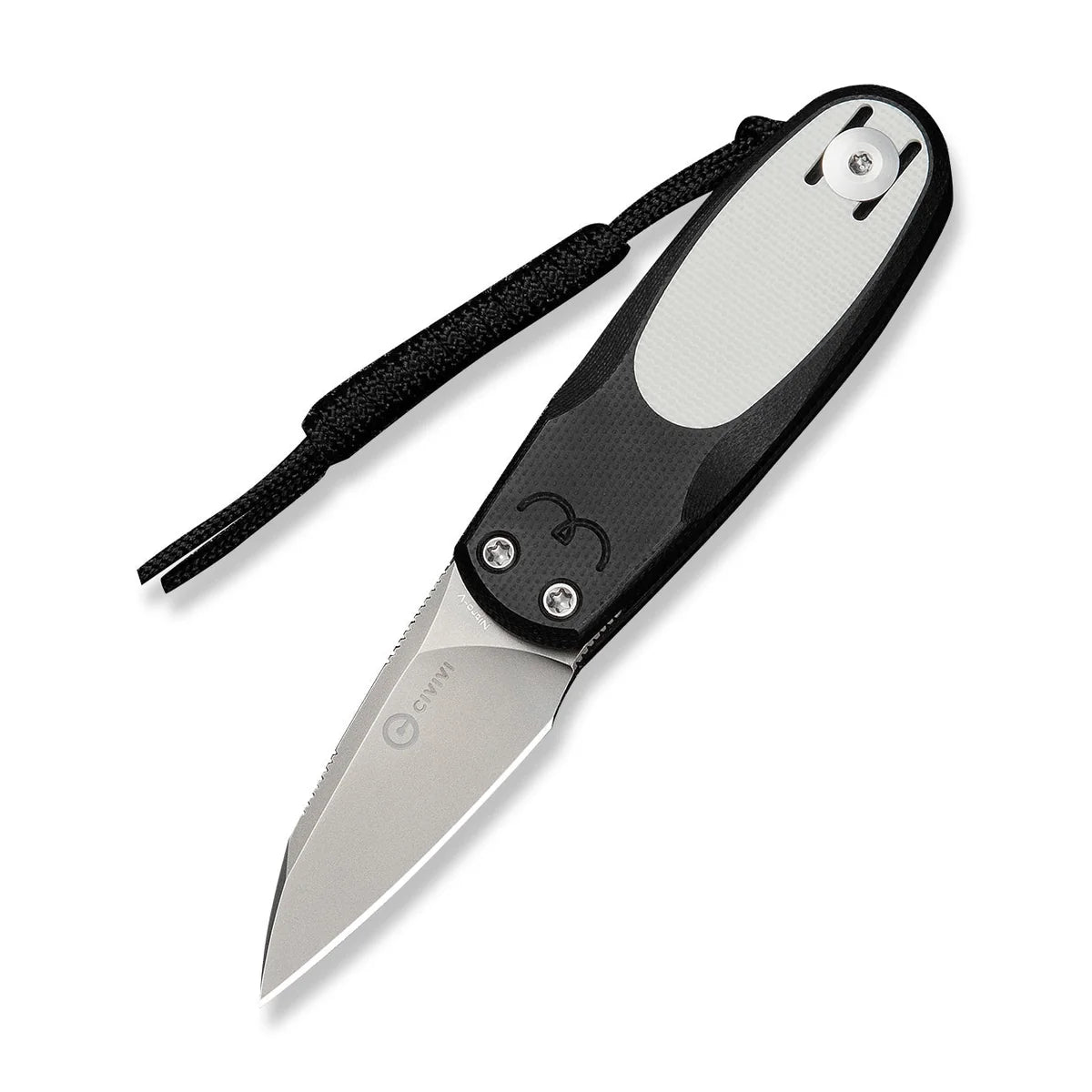 Civivi Purr, Black & White G10 / Stonewashed