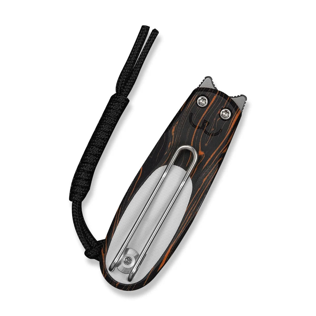 Civivi Purr, Orange, Black & White G10 / Stonewashed