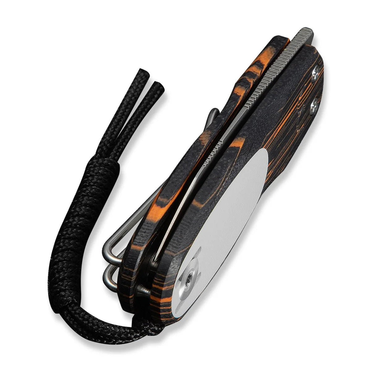 Civivi Purr, Orange, Black & White G10 / Stonewashed