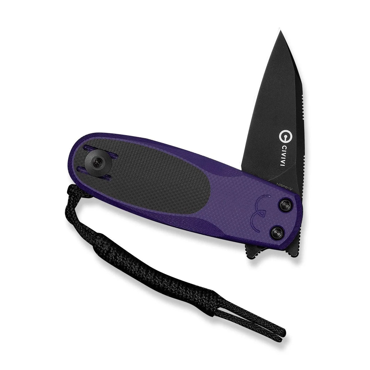 Civivi Purr, Purple & Black G10 / Black Stonewashed