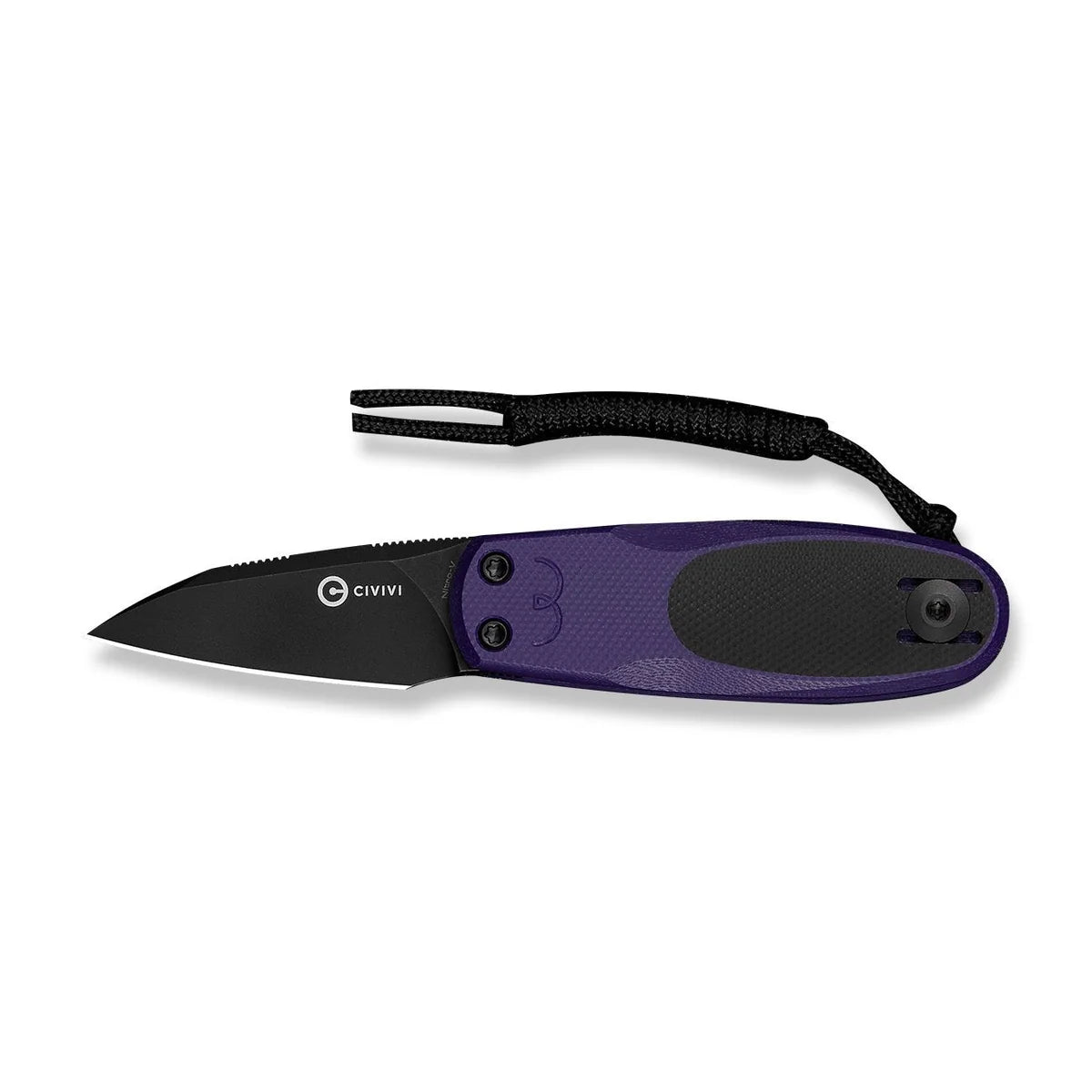 Civivi Purr, Purple & Black G10 / Black Stonewashed