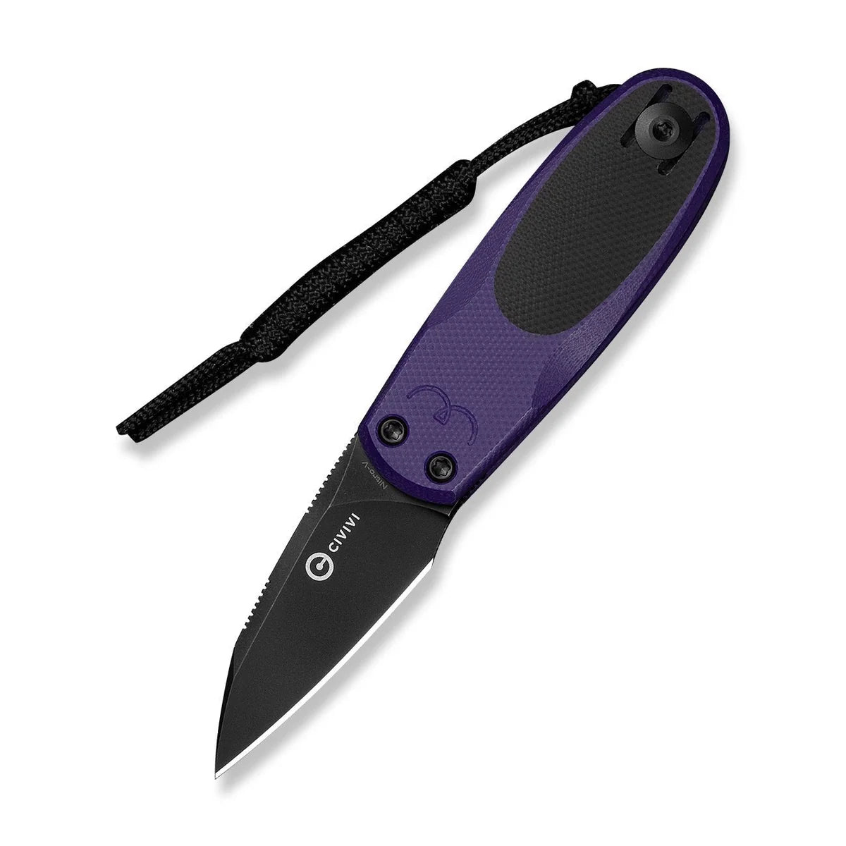 Civivi Purr, Purple & Black G10 / Black Stonewashed