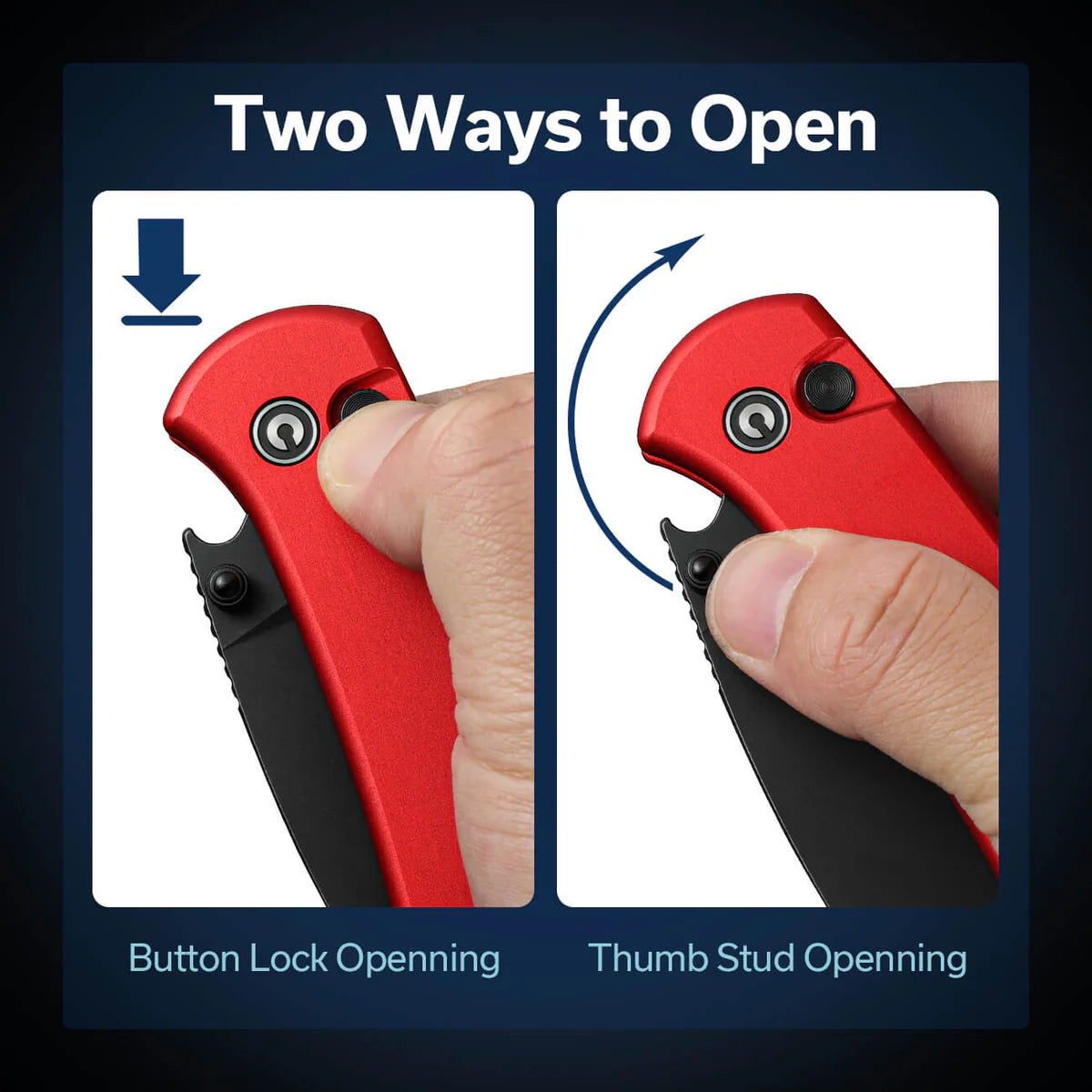 Civivi Qubit, Red