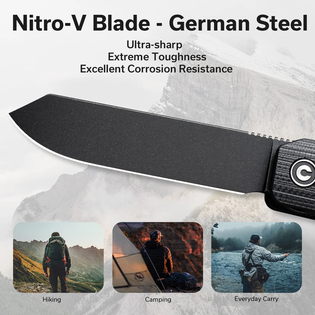 Civivi Sendy, Milled Black G10
