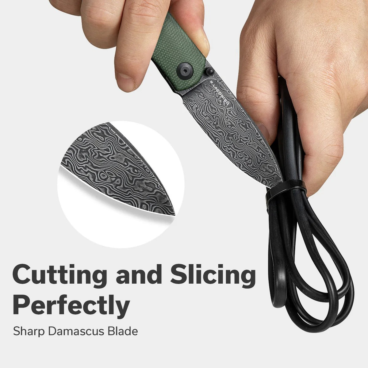 Civivi Sokoke, Green / Damascus