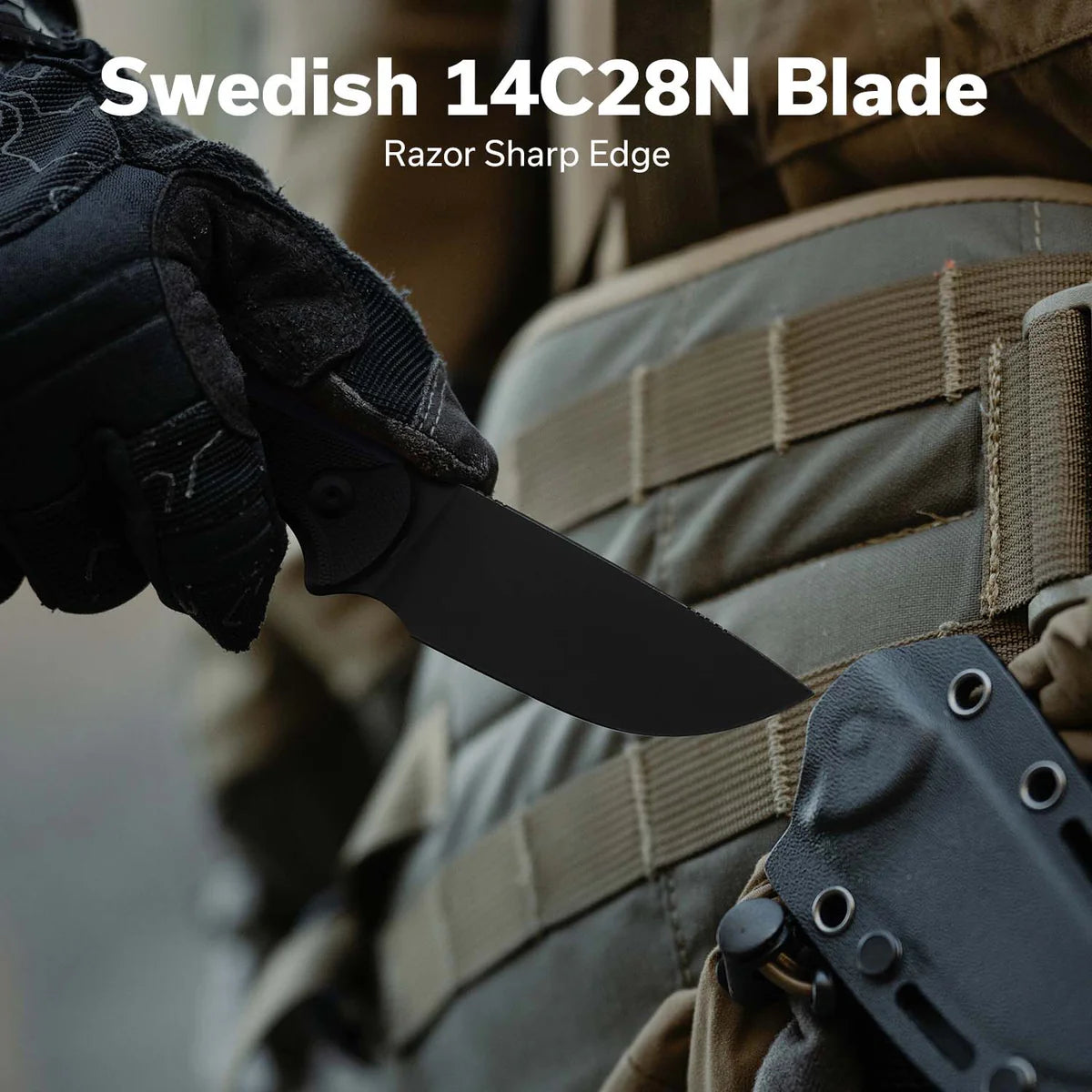 Civivi Timberbark Fixed Blade Black G10 / Black Stonewashed
