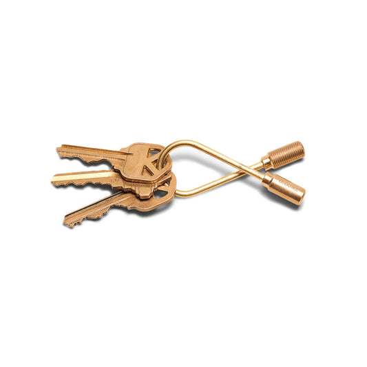 Craighill Closed Helix Keyring, Brass