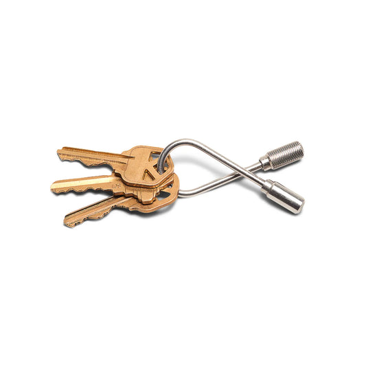 Craighill Closed Helix Keyring, Stainless Steel