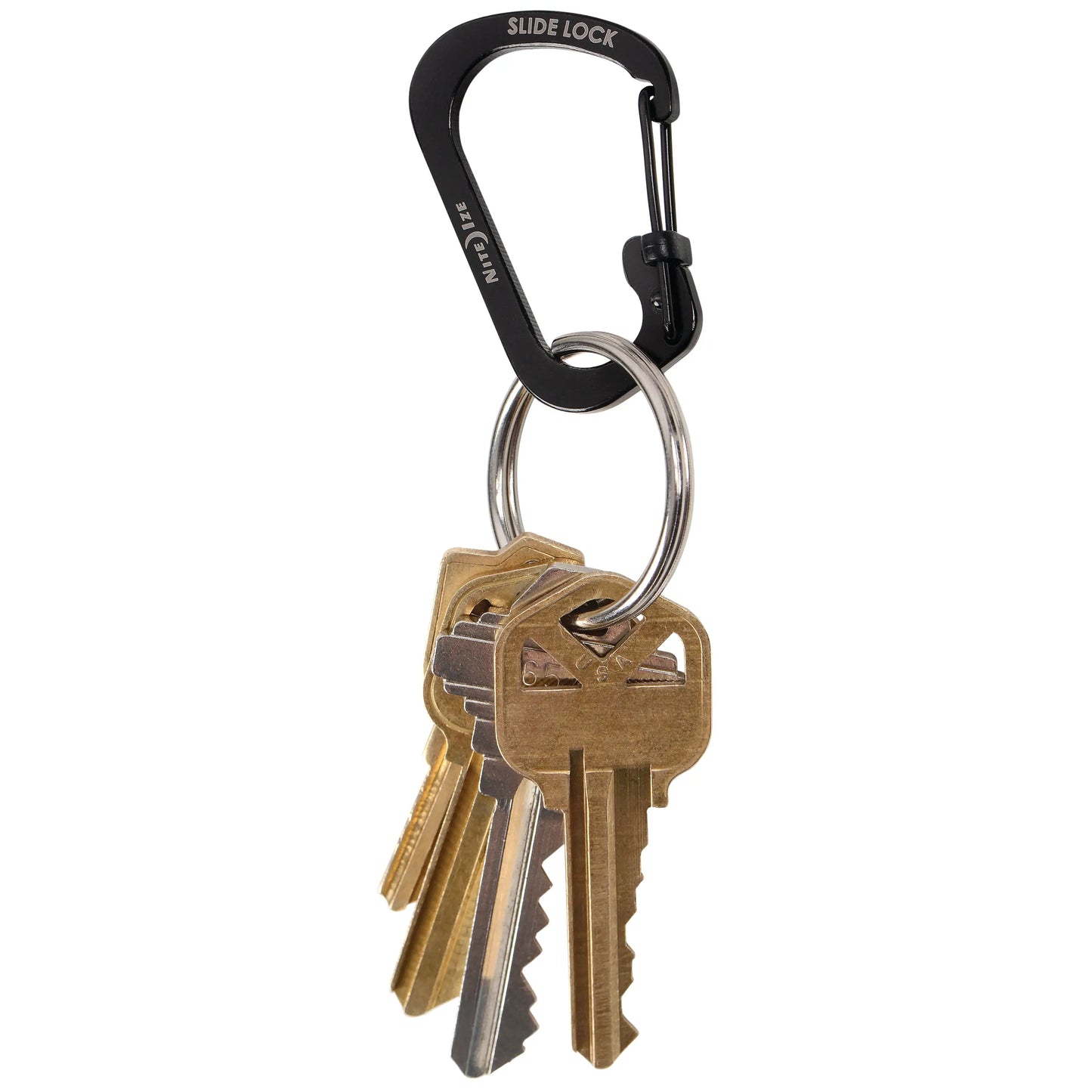 Nite Ize SlideLock® Carabiner Stainless Steel #4, Black
