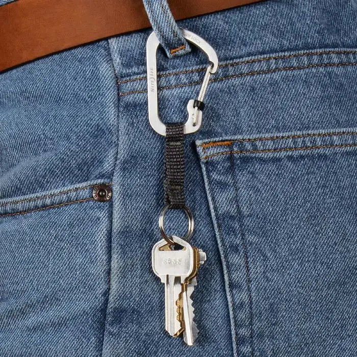 Nite Ize SlideLock® Key Ring Stainless Steel, Black