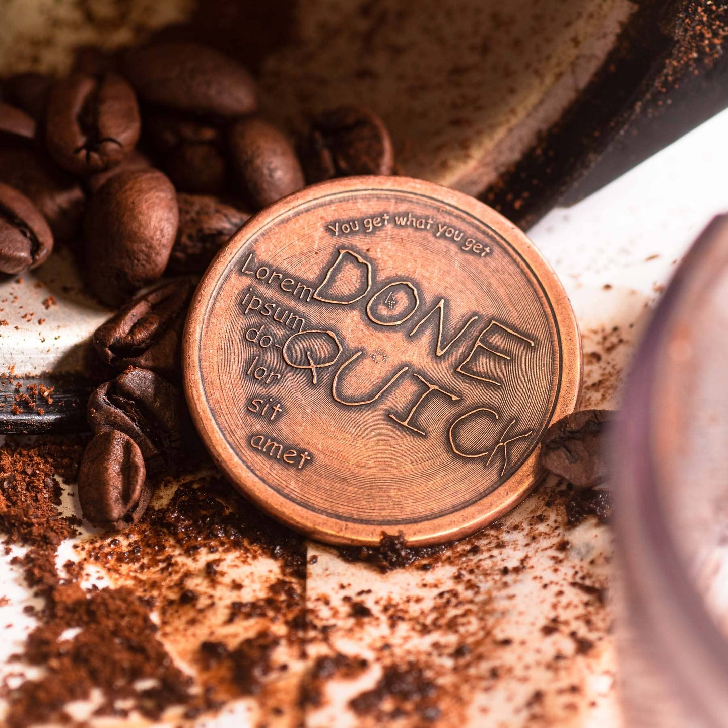 Shire Post Mint Done Right, Done Quick - Decision Maker Coin in Solid Copper