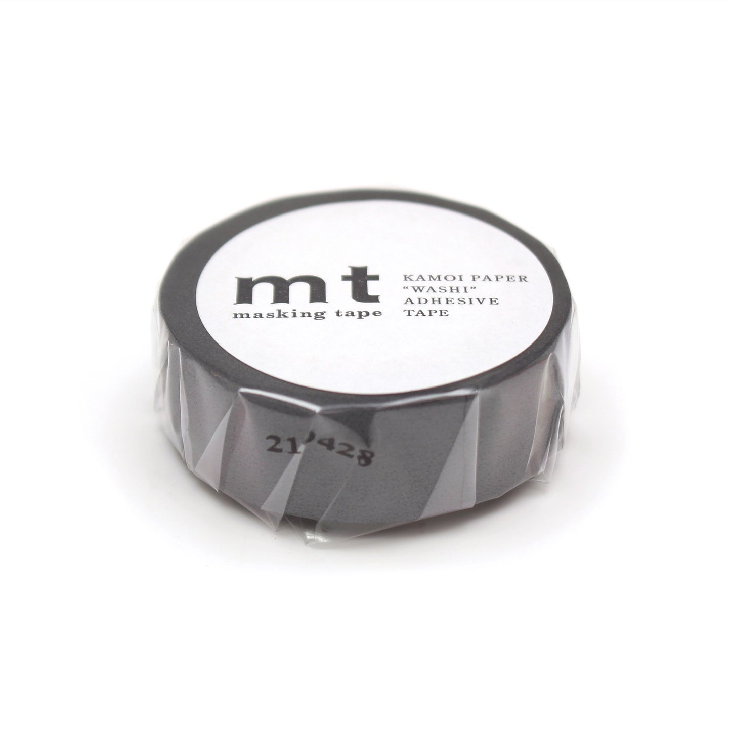 Mt masking tape Mt Basic Matte 15mm Washi Tape, Gray