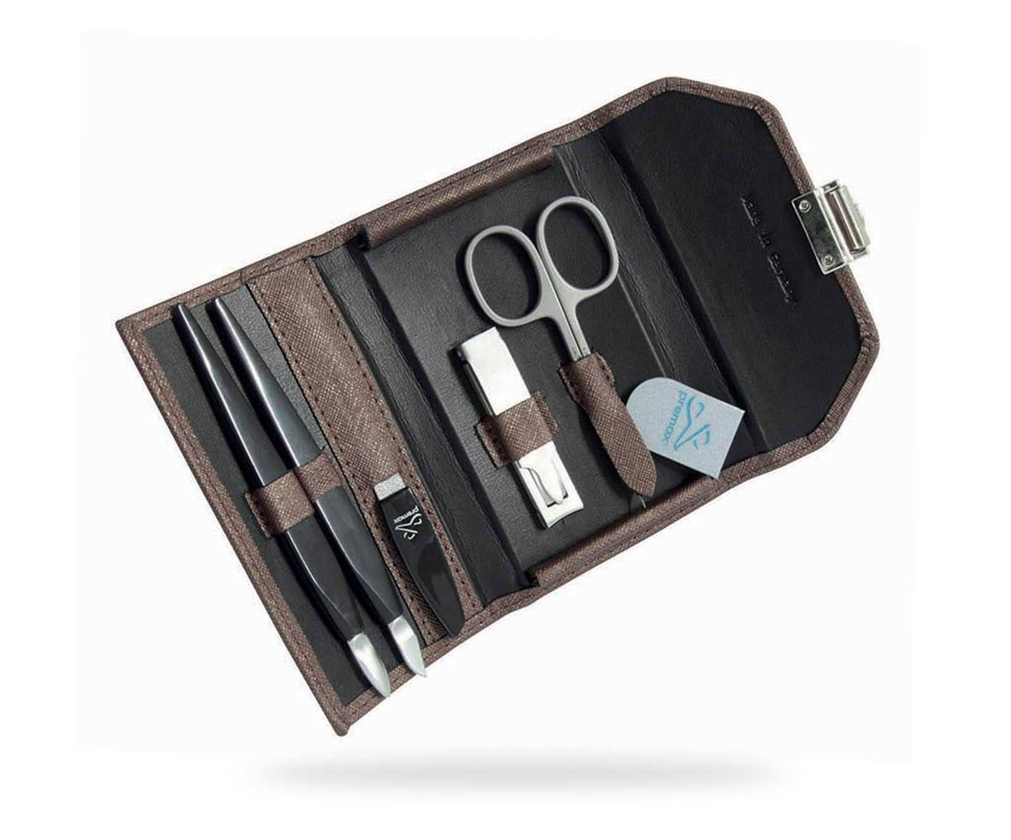 Premax 5-piece manicure set Elegance line, Brown