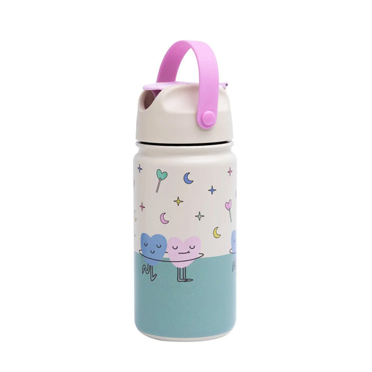 The Cotton Cloud Stainless Steel Bottle, Dancing Hearts