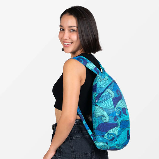 Nanobag Daypack, Blue Waves