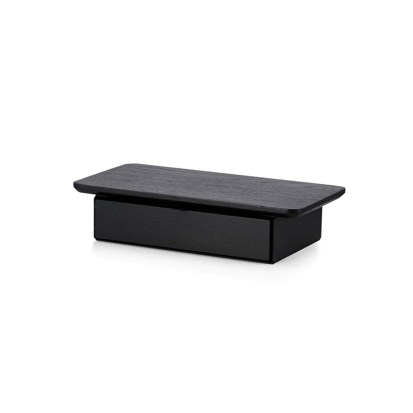 Oakywood Desk Shelf Mini Single Drawer, Black/Black