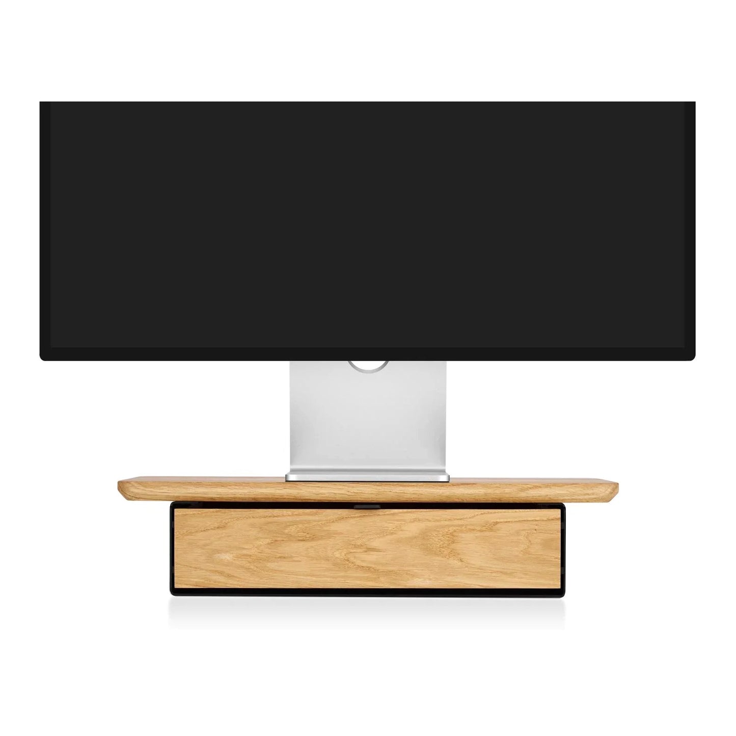 Oakywood Desk Shelf Mini Single Drawer, Oak/Black