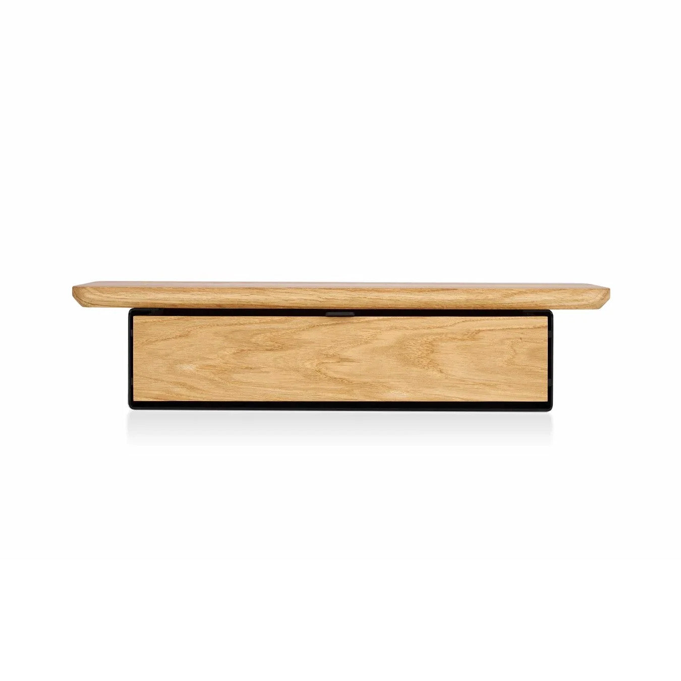 Oakywood Desk Shelf Mini Single Drawer, Oak/Black