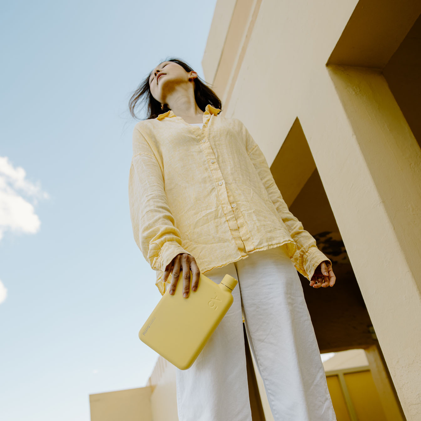 Memobottle™ A5 Stainless Steel 1080ml, Butter Yellow