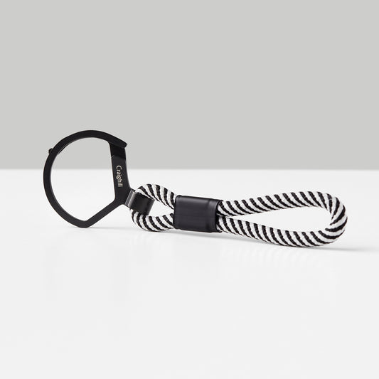 Craighill Rope Split Ring, Black & White