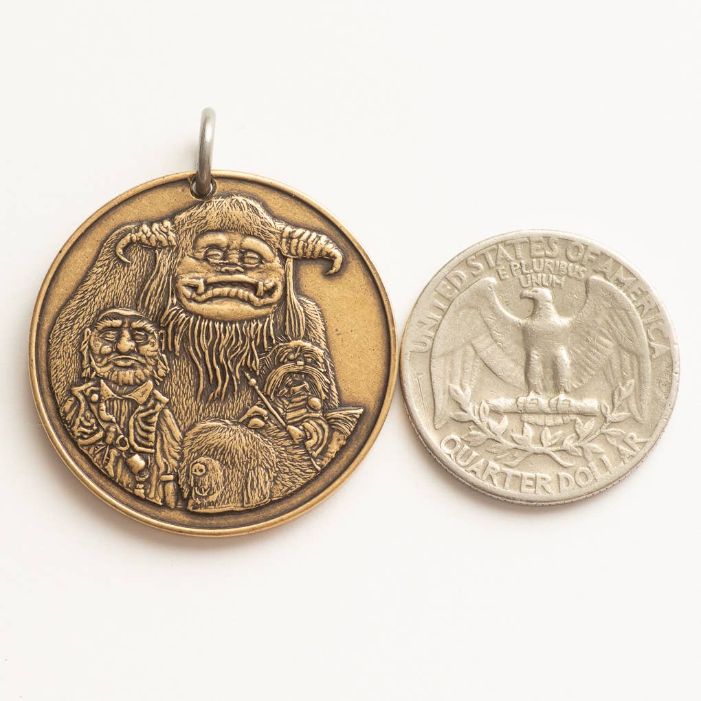 Shire Post Mint Labyrinth Should You Need Us Necklace, Charm Only