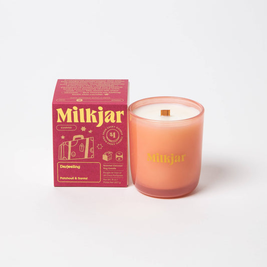 Milk Jar Candle Co. Darjeeling - Patchouli & Santal Coconut Soy, 8oz
