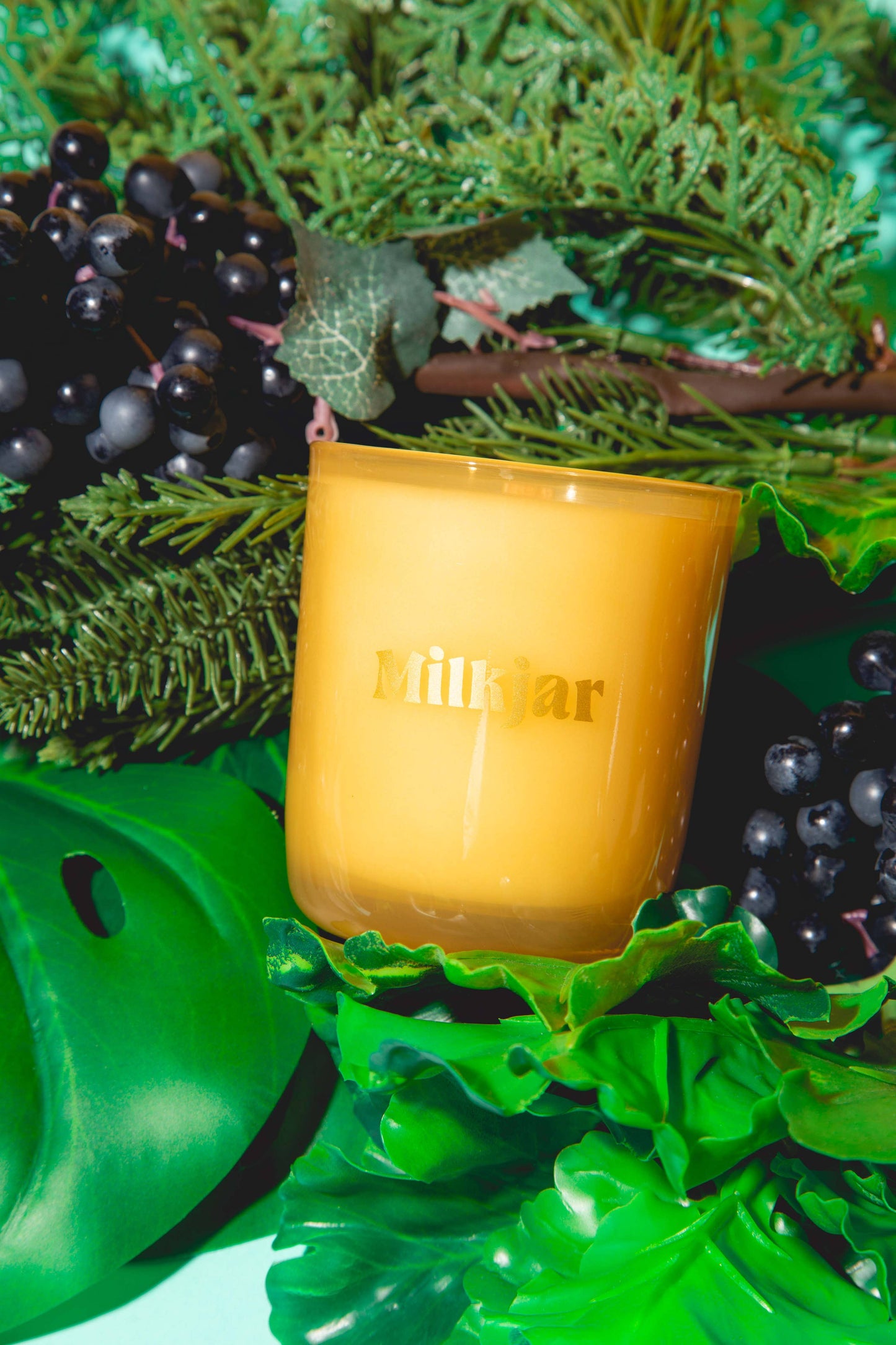 Milk Jar Candle Co. Garden State - Cedar & Cassis Coconut Soy, 8oz
