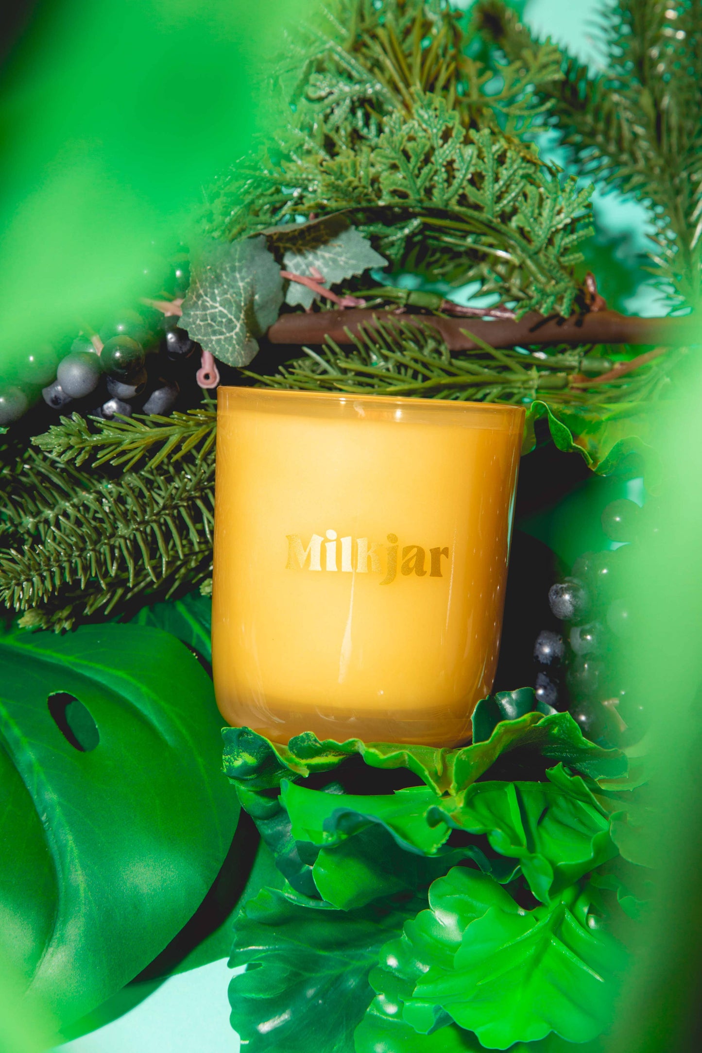 Milk Jar Candle Co. Garden State - Cedar & Cassis Coconut Soy, 8oz