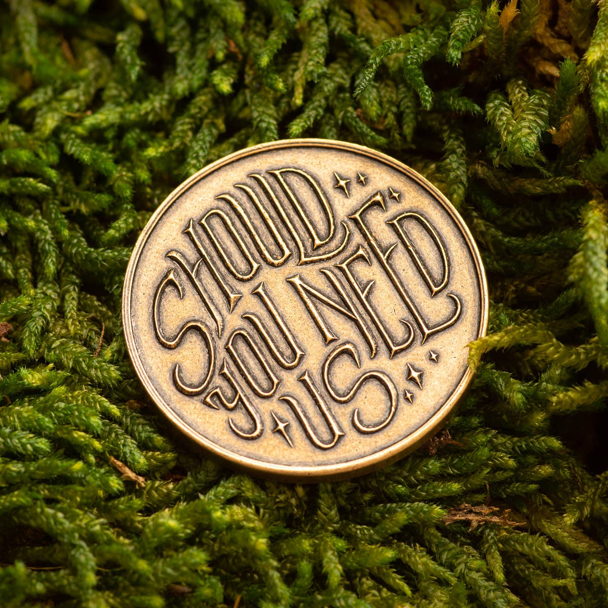 Shire Post Mint Labyrinth | Should You Need Us Bronze Friendship Token