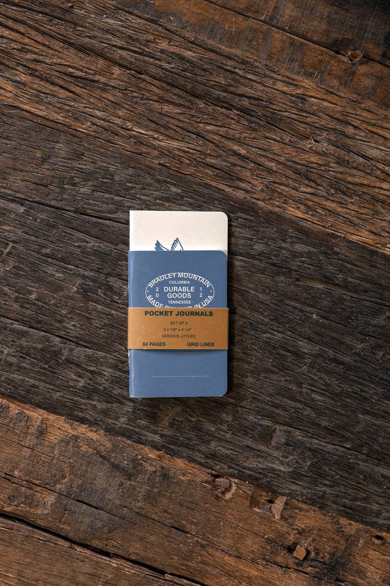 Bradley Mountain Pocket Journals 2-Pack, Blue