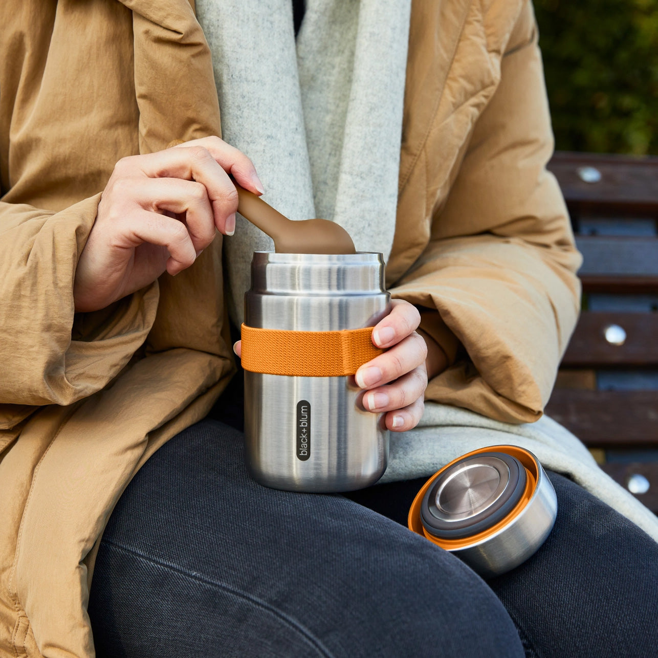 Black + Blum Food Flask, Orange